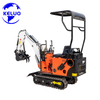 เครื่องจักรก่อสร้าง 0.8 ตัน 800 กก. Mini Digger Crawler Excavator